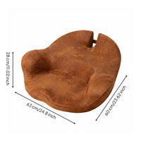 Meditation Seat Cushion Faux Leather Seat Cushion with Backrest Easy to Clean Sitting Support