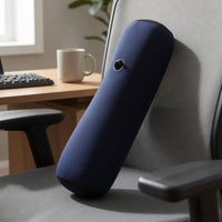 Flocked Inflatable Pillow Valve Inflatable Back Support Pillow Portable Travel Back Cushion Ergonomic Shape