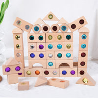 Translucent Acrylic Gem Stacking Building Blocks Toy for Kids, Educational Early Learning, Creative Domino