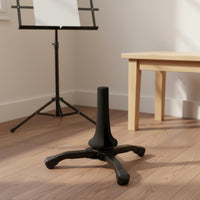 Easy to Set up Soprano Saxophone Stand Compact Soprano Saxophone Display Stand Non-Slip Feet Music Accessory Reinforced Metal Legs