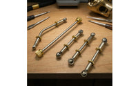 5 Pieces Slender Linkage Rods with Eyelet Ends Compact Hardware for Brass Players