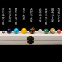 天然水晶原石太阳系九大行星桌面星球摆件星空礼物天然宝石礼盒