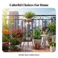Multi-Tiered 6-Tier helical Plant Ladder Floor-Standing Planter storage areaSaving blossom Pot Holder Indoor & Outdoor Use for Gardeners, Living Room, Balcony, Garden, Corner