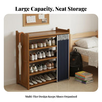 Large Capacity Freestanding Shoe Rack Space Saving Multi-Layer Shoe Shelf Stable and Sturdy Household Furniture Raised Bottom Design for Students, Apartment Dwellers, Homeowners, Hallway, Dormitory, Living Room, Bedroom