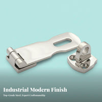 316 Stainless Steel Safety Hasp Saltwater Grade Hasp Latch Security Hardware Rustproof Mirror Polished Finish