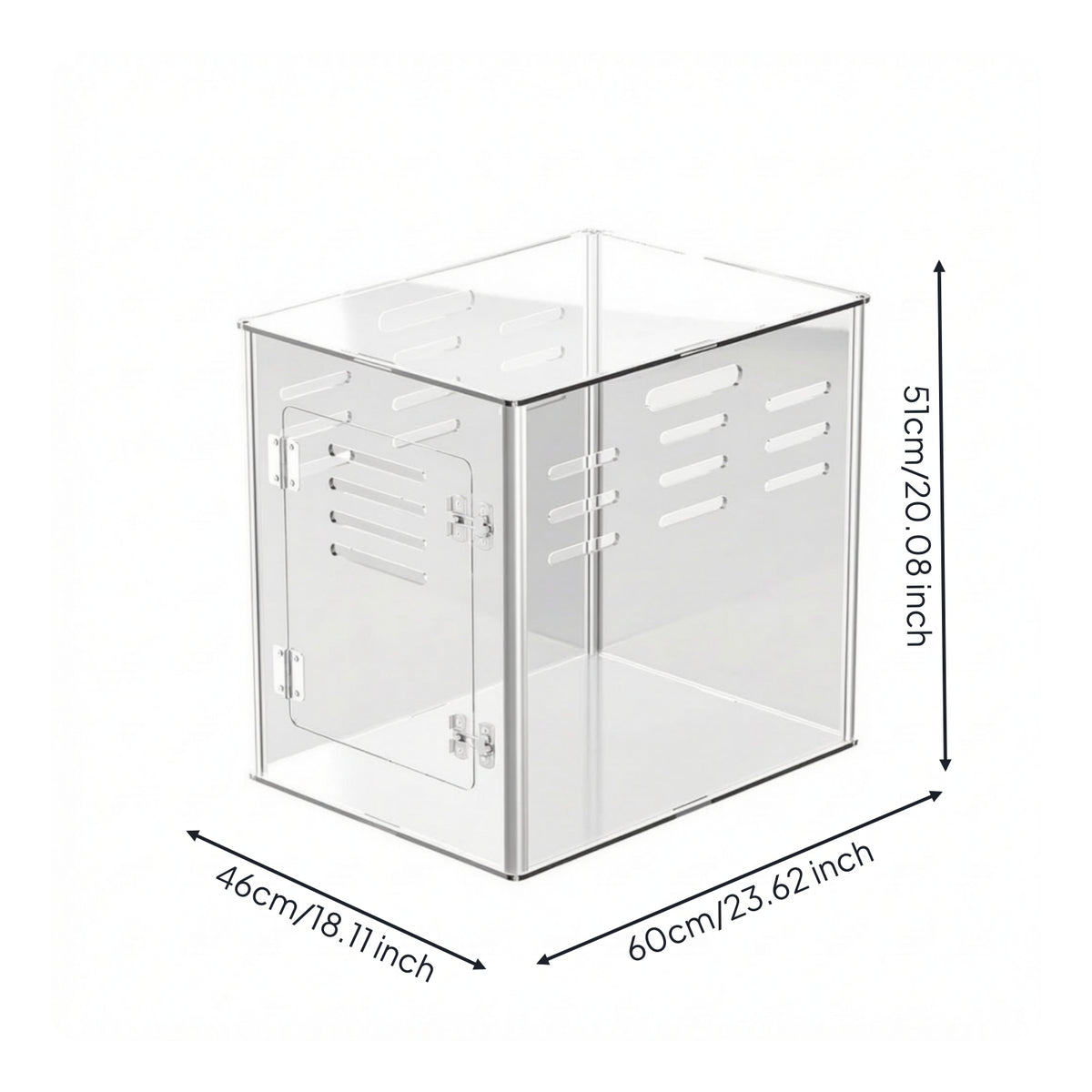 Acrylic Dogs Crate Ventilated Acrylic Dogs Crate Stylish Kennel for Apartment