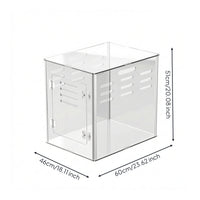 Acrylic Dogs Crate Ventilated Acrylic Dogs Crate Stylish Kennel for Apartment