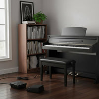 Polarity Switch Digital Piano Sustain Pedal Non-Slip Design Sustain Pedal Long 1.56m Cable Musical Instrument Accessory for Pianists, Keyboard Players, Music Students, Home Studio, Stage Performance