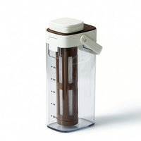 Airtight Cold Brew Coffee Maker Removable Cold Brew Pitcher Leakproof Iced Coffee Pitcher Slim for Students, Kitchen