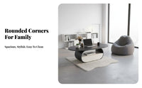 2 Pieces Minimalist aesthetic Round Nesting Tables Modern Look Coffee Table Set Two-Tsingle Color Household Furniture Space-Saving for Apartment Dwellers, Interior Design aficionados, Homeowners, Living Room, Small Spaces, Lounge Area