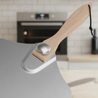 2 Pieces Aluminum Pizza with rocking Knife Wooden Handle Cooking Tools Easy Storage for Kitchen, Barbecue