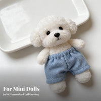 14cm Doll Clothes Easy to Wear BJD Doll Jeans Soft Material BJD Shorts for Kids