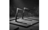 DJ Laptop Stand Foldable Portable Laptop Stand Freestanding Equipment Rack for DJs, Artists, Stage, Desk, Studio