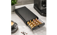 Coffee Capsule Storage Drawer Space-Saving Coffee Capsule Storage Box Sleek Sturdy for Espresso Drinkers, Kitchen Countertop