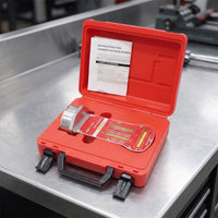 Tilt Caster Steering Axis Gauge Adjustable Wheel Alignment Gauge Professional Wheel Alignment Tool with Storage Case for Mechanics