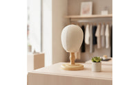 Mannequin Head with Stand Child-Sized Mannequin Head Stand clothCovered for Retailers