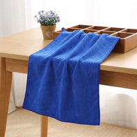 Soft Microfiber Car Towel and Microfibre Cloth, High Absorbency Microfibre Towel for Detailing, Plain Weave Royal Blue Cleaning Cloth