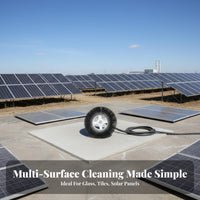 Non-Scratch Bristles Electric Solar Panel Cleaning Brush Versatile Photovoltaic Panel Washing Brush Resistant Power Tool Accessory for Professional Cleaners, Maintenance Workers, Rooftops, Outdoor, Floors, Exterior Walls