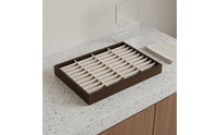 Wooden Jewelry Tray Black Walnut Finish Band Earring Necklace Holder Elegant Design Necklace Storage Tray for Dresser Top, Craft Fairs