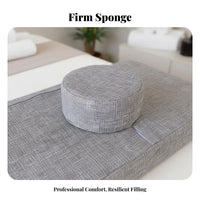 High-Density Sponge Filling Eyelash Extension Pillow Ergonomic Design Anti-Collapse Salon Pillow Breathable Linen Material for Estheticians