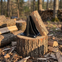 Compact Manual Log Splitter Heavy-Duty Firewood Splitter Long-Lasting Log Splitting Tool Stable for Campers, Fireplace, Campfire