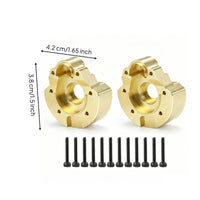 2 Pieces Brass Bridge Housing Weight Adds Stability RC Crawler Axle Weight Easy to Install Crawler Wheel Counterweight for Rock Crawling