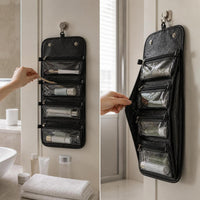 4-in-1 Detachable Hanging Travel Toiletry Bag Portable Foldable Cosmetic Organizer