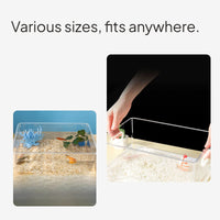 PET Hexagonal Axolotl Habitat Luxury Set, Transparent