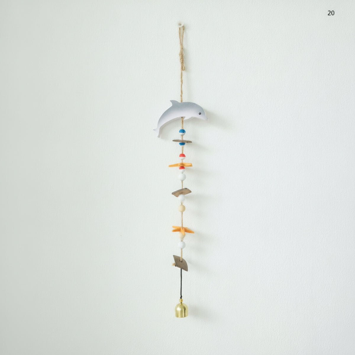 Boho Hanging Ornament with Bell Lightweight Coastal Wall Hanging Easy to Hang Bell Decor Versatile for Bedroom