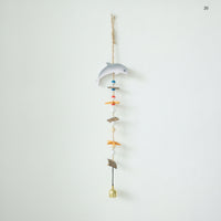 Boho Hanging Ornament with Bell Lightweight Coastal Wall Hanging Easy to Hang Bell Decor Versatile for Bedroom