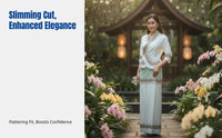 Traditional Dai Women's Dress, Thai Embroidery, High-End, Modern Design