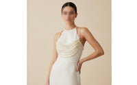 Bridal Pearl Body Chain Layered Pearl Shoulder Chain Beaded Chest Harness Elegant for Performers