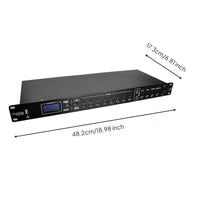 512-Channel Lighting Control Recorder with LCD Display Rackmount Lighting Control Data Recorder Automated Playback Controller Programmable for Lighting Technicians, Stage Managers
