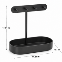 Metal Key Holder, Modern Minimalist Key Organiser, Valet Tray, Desk Tidy Organiser, Stylish Home Accessory, Matte Finish