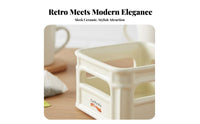 Beverage Packet Holder Vintage Design Organizer Box Quick reach for Students