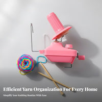 Effortless Winding Yarn Ball Winder Easy to Use Manual Yarn Winder Time-Saving Knitting Supply Portable for Home