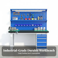 Anti Work Table High Load Capacity fitter's Bench Wear-Resistant Heavy Duty Work Station for Fitters, Technicians, Factory, Warehouse, Basement
