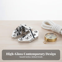 Stainless Steel Bifold Hinge Sturdy Duty Boat Hinge Yacht Awning Fitting Mirror Polished Easy to Install