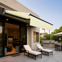 Electric Retractable Awning, Outdoor Waterproof Sun Shade, For Balcony & Garden