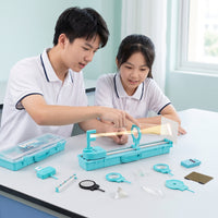 Educational Optics Experiment Kit with Carrying Case Hands-on Physics Optics Experiment Kit Portable Allcomplete for Homeschoolers, Classroom