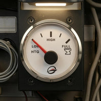 Marine Tank Level Gauge Three-Segment Scale Analog Level Dial Circular Bezel Flush Mount Gauge for Wastewater Systems