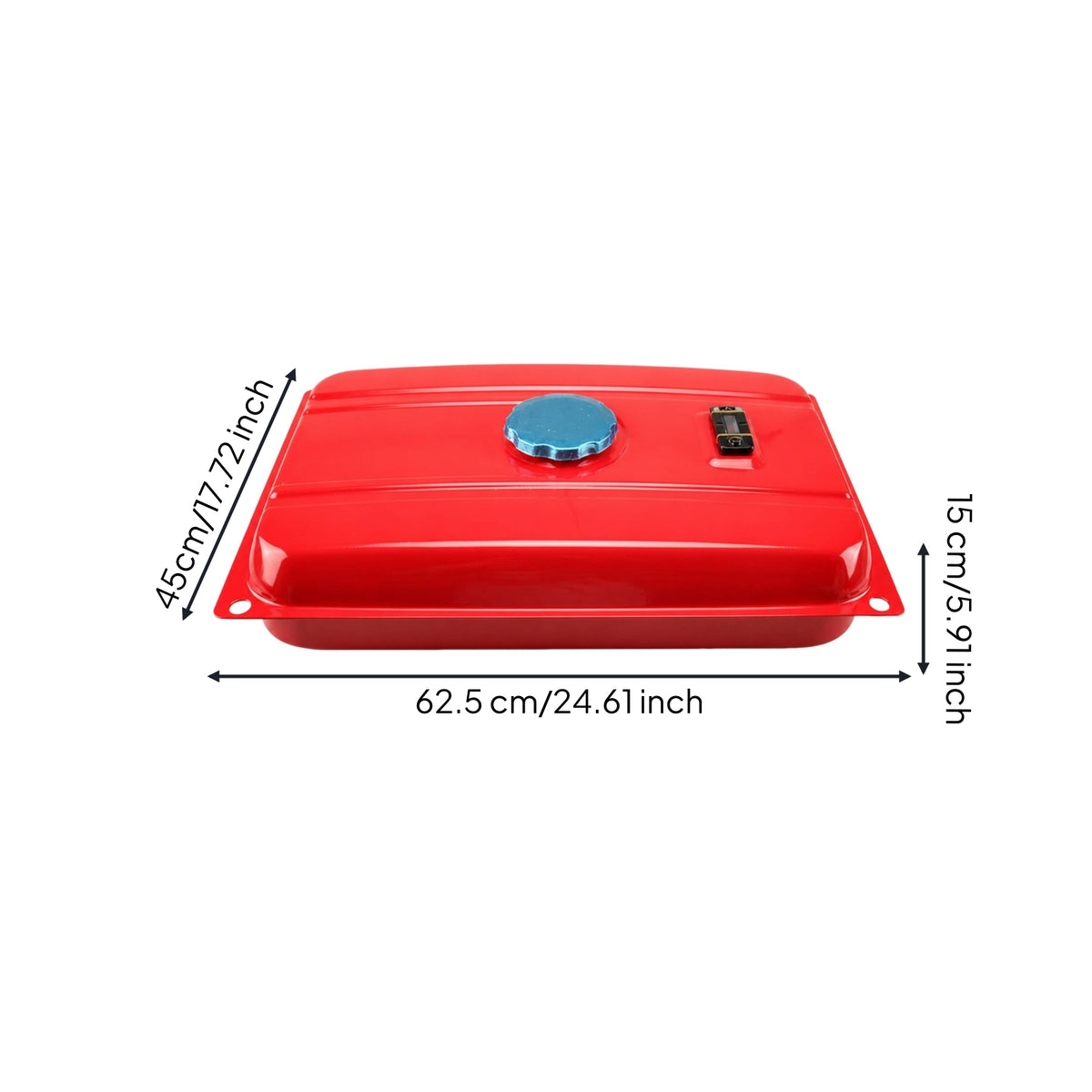 Generator Petrol Tank with Cap Low-Profile Generator Gas Tank with Cap