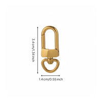 Stainless Steel Trigger Snap Hook DIY Purse Strap Clip Hand Polished Bag Hardware for Crafters