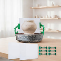 2 Pieces Adjustable Pottery Wheel Splash Guard Safety Pottery Wheel Guard Easy Cleaning for Potters