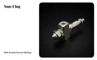 Anti-Clogging Fan Spray Nozzle Resistant Two-Fluid Aerosolizing Nozzle Construction Stainless Steel Twin-Fluid Spray Head for Coating