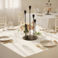 5-Arm Candelabra Sleek Five-Arm Candelabra Taper Candle Holder Stable Candlestick Holder Stand Sturdy for Event Planners