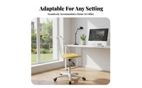 Height Adjustable Clear Rolling Chair 360-Degree rotate Caster Base Seat Transparent Look Task Seating Minimalist Design for Home Office Workers, Professionals, Homeowners, Study Room, Bedroom