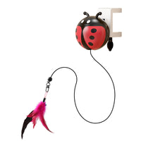 Automatic Retractable Feather Cat Teaser with Clip and Electric Lift