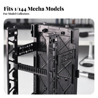1/144 Scale Model Hangar Display Scene Building Mecha Hangar Display Base Customizable Figure Garage Easy Assembly 1/144 Scale