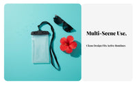 Waterproof Phone Bag Floats on Water Buoyant Waterproof Phone Bag High Clearness Window Cellphone Dry Bag with Lanyard for Swimming, Beach, Boating